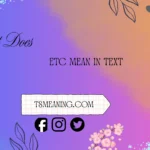 what does etc mean in text