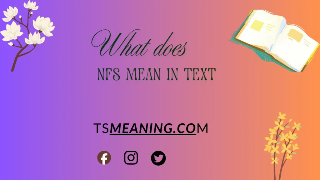what does nfs mean in text