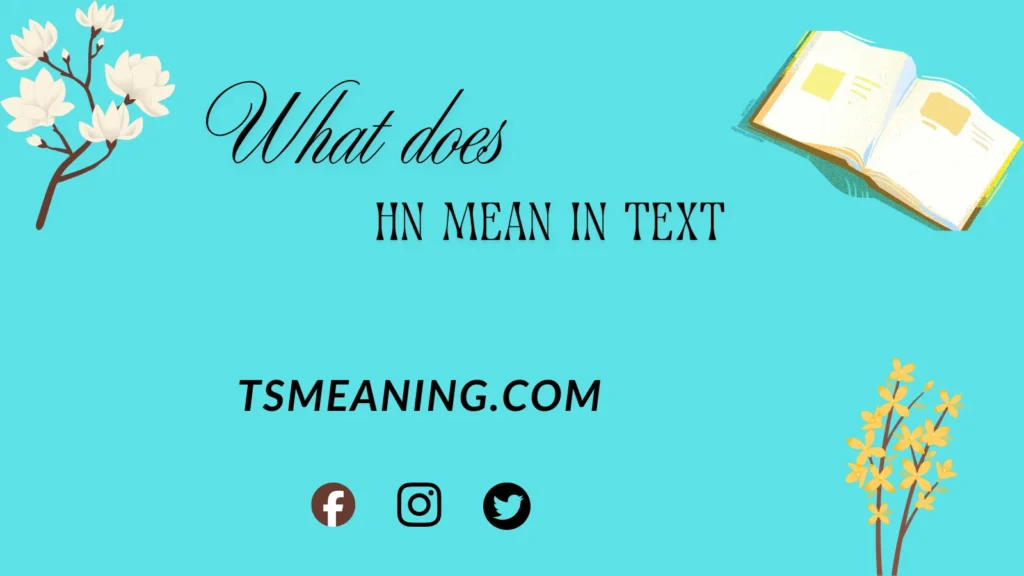 what does HN mean in text