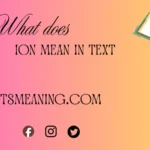 what does ION mean in text