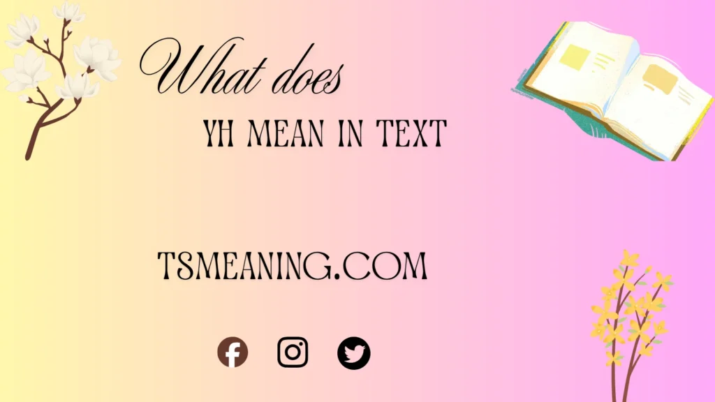 what does YH mean in text