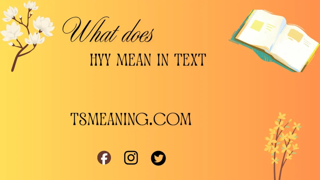 what does HYY mean in text