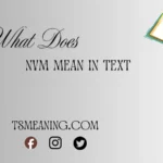 what does nvm mean in text