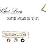 what does smth mean in text
