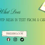 what does otp mean in text from a girl