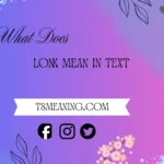 what does lonk mean in text