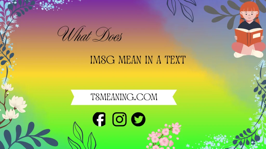 what does imsg mean in text