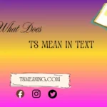 What Does TS Mean in a Text