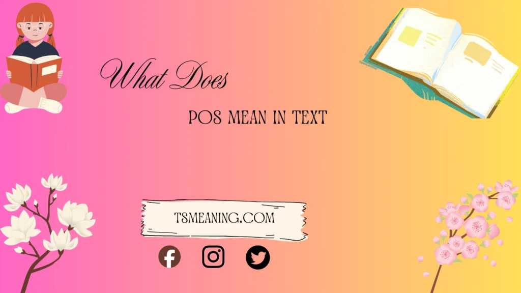 what does pos mean in text