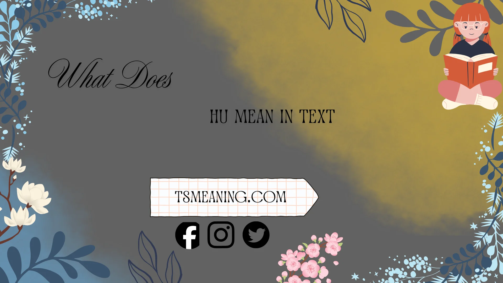 what does HU mean in text