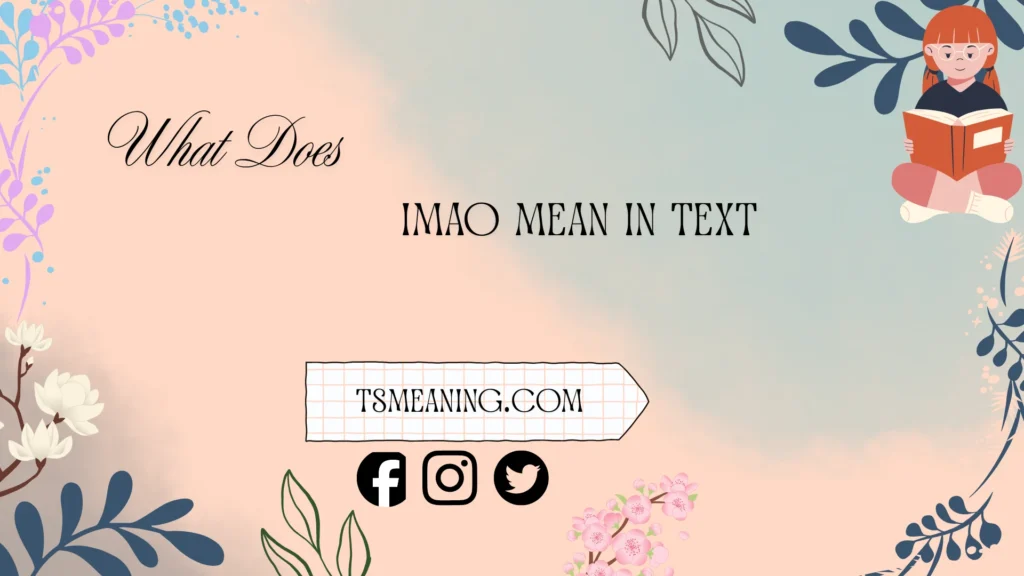 what does IMAO mean in text