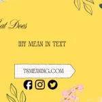 what does ihy mean in text