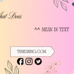 what does ^^ mean in text