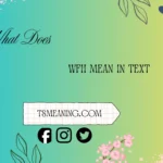 what does wfh mean in text