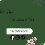 what does isg mean in text