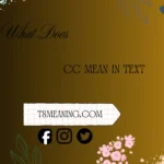 what does cc mean in text