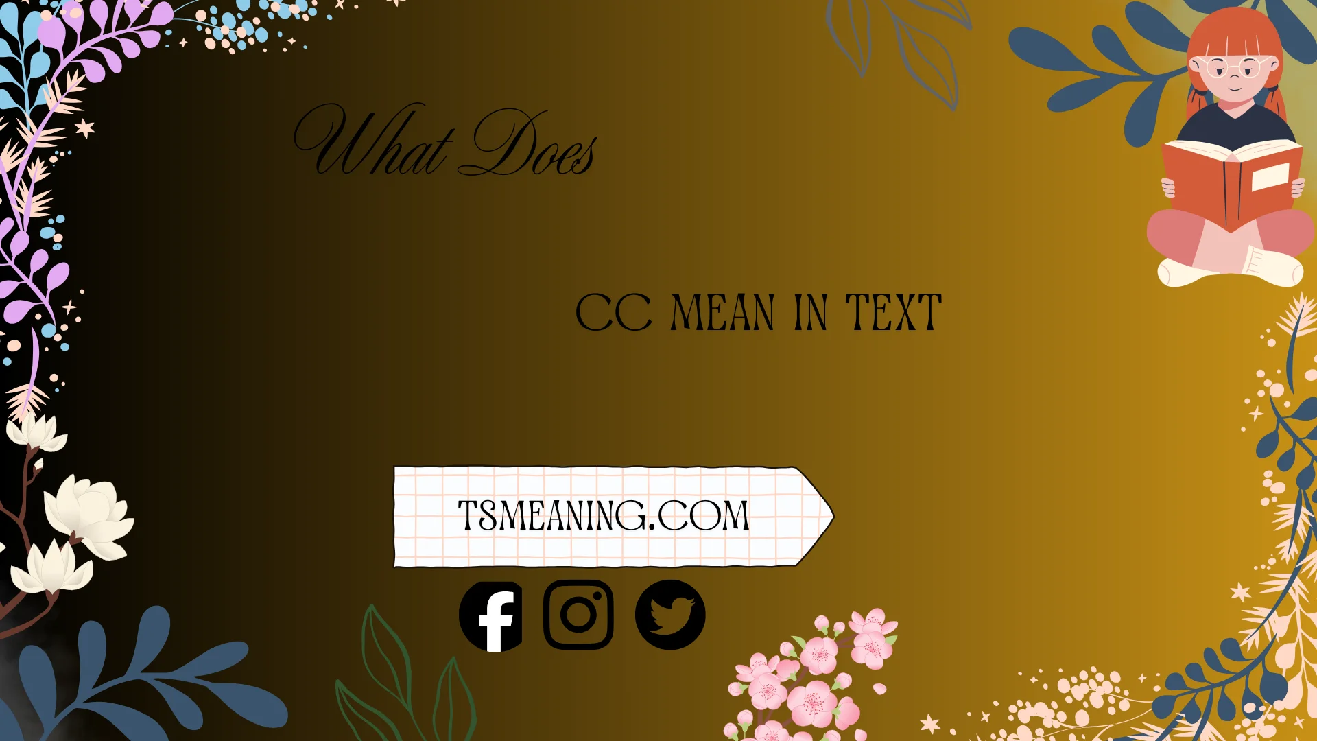 what does cc mean in text
