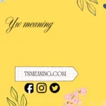 yw meaning